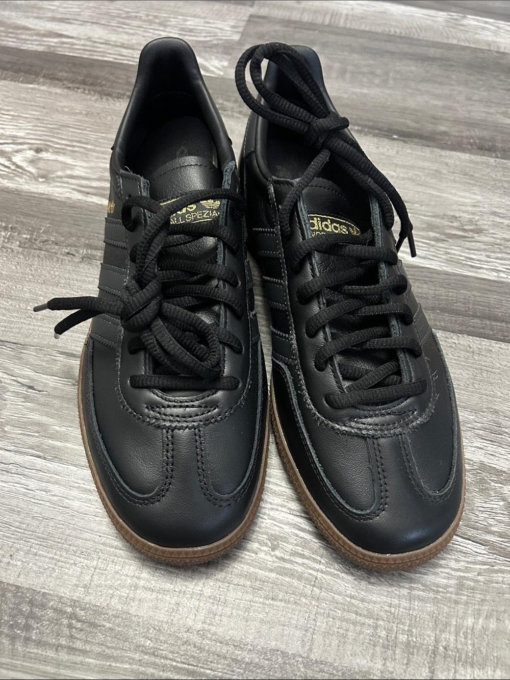 adidas  Handball Spezial Athletic Sneakers with Gum Outsole and Gold Accents